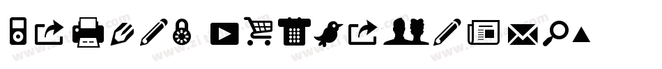Modern Pictograms字体转换